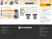 Tablet Screenshot of caixaguissona.com